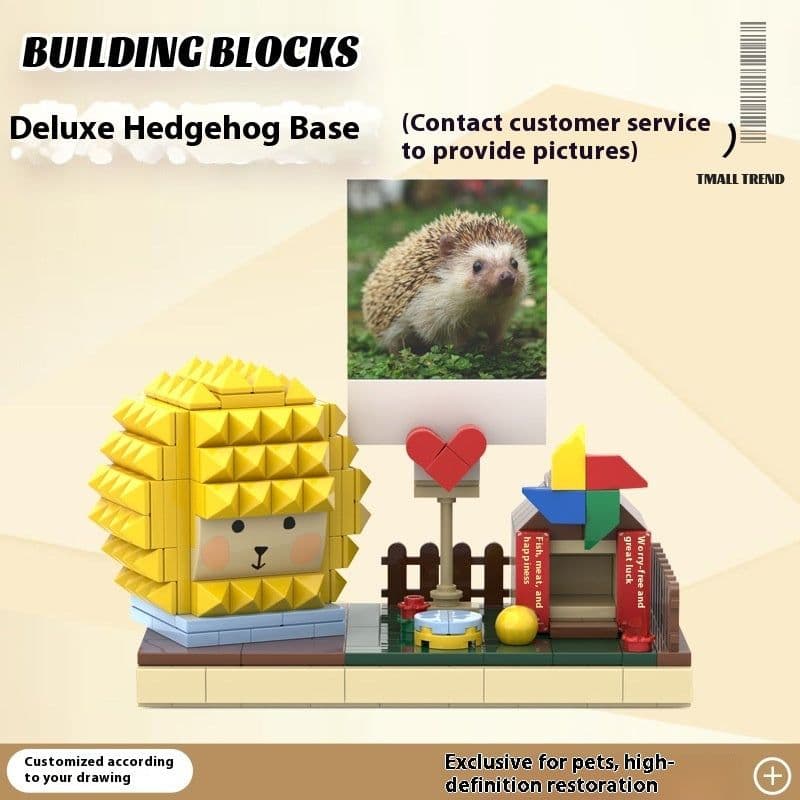 image-Photo Pet Building Puppy Kitten Souvenir Doll Model Gift Dog Cat Gift Building Blocks
