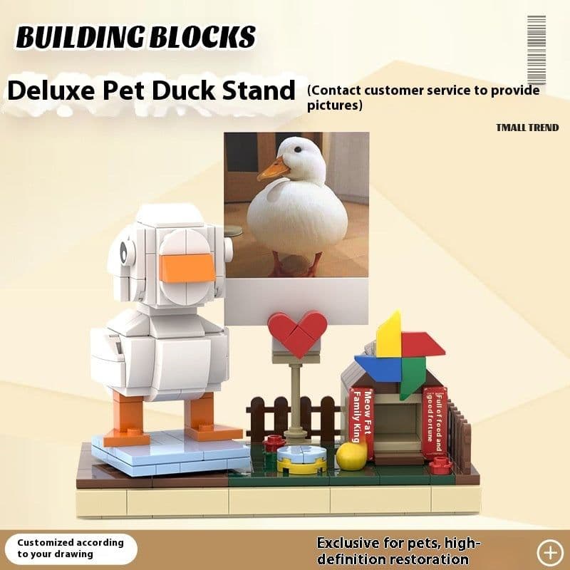 image-Photo Pet Building Puppy Kitten Souvenir Doll Model Gift Dog Cat Gift Building Blocks
