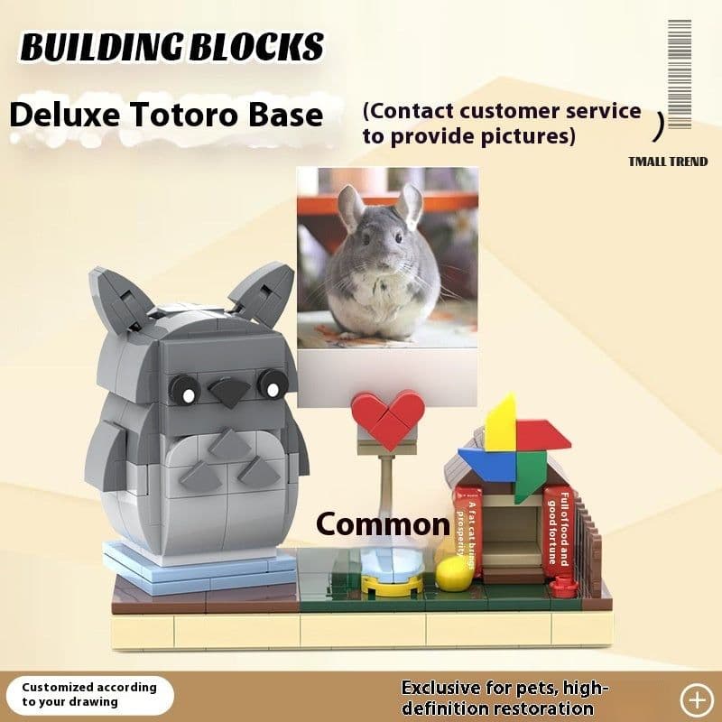 image-Photo Pet Building Puppy Kitten Souvenir Doll Model Gift Dog Cat Gift Building Blocks