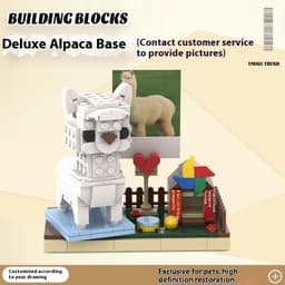 image-Photo Pet Building Puppy Kitten Souvenir Doll Model Gift Dog Cat Gift Building Blocks