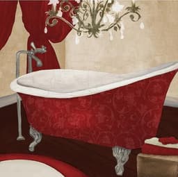 image-Modern Retro Bathroom Canvas Painting Mural Poster Wall