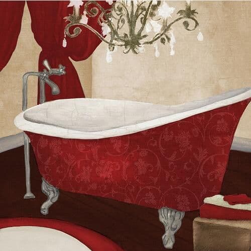 image-Modern Retro Bathroom Canvas Painting Mural Poster Wall