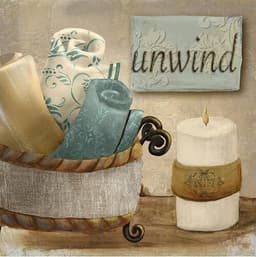 image-Modern Retro Bathroom Canvas Painting Mural Poster Wall