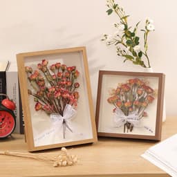 image-Hollow Dried Flower Photo Frame Diy Table Decoration Preserved Fresh Flower Storage Three-dimensional Handmade