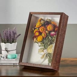 image-Hollow Dried Flower Photo Frame Diy Table Decoration Preserved Fresh Flower Storage Three-dimensional Handmade