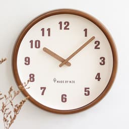 image-Home Living Room Retro Solid Wood Modern Minimalism Wall Clock Creative