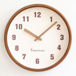 image-Home Living Room Retro Solid Wood Modern Minimalism Wall Clock Creative
