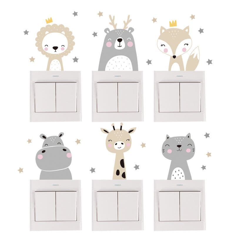 image-Children's Room Switch Decoration Stickers