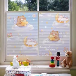 image-Static Bathroom Bathroom Transparent Opaque Privacy Kitchen Window Frosted Glass Sticker