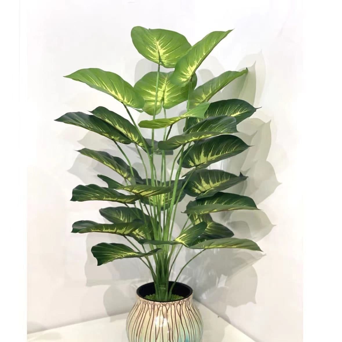 image-Simulation Green Plant 12-24 Head Beam Round Back Of Turtle Wall Decoration Garden