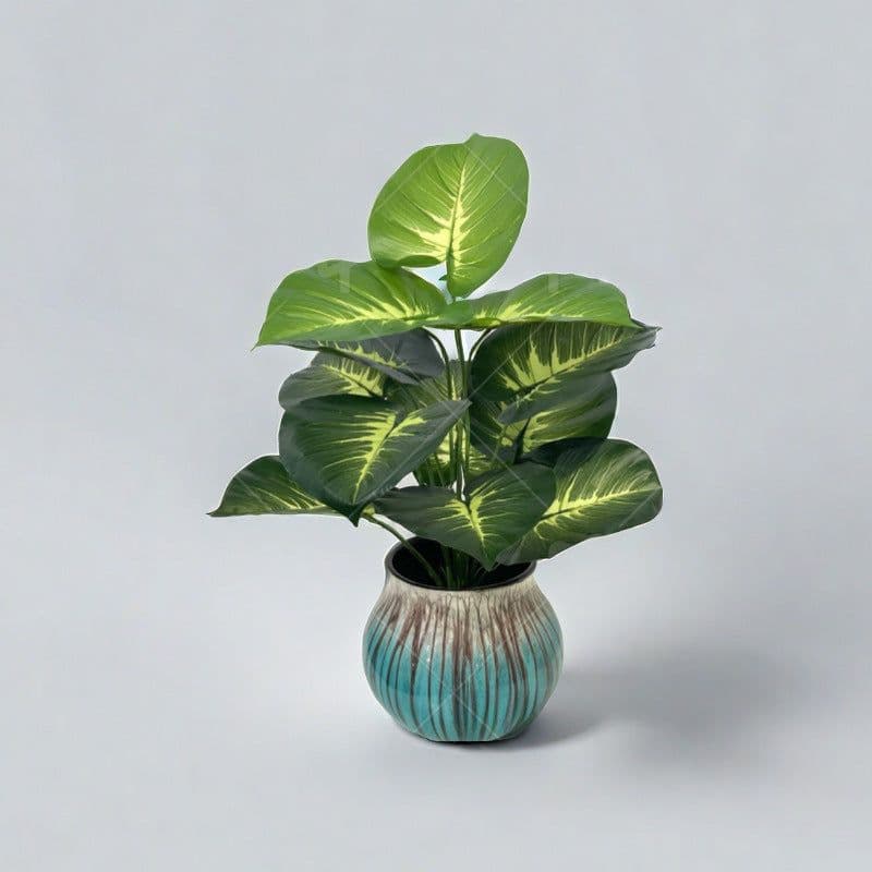 image-Simulation Green Plant 12-24 Head Beam Round Back Of Turtle Wall Decoration Garden