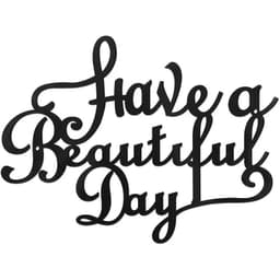 image-Have A Wonderful Day Decoration Wall Word Hanging Iron Art