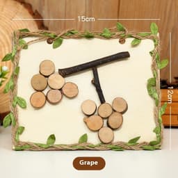 image-Arbor Day DIY Natural Branches Handmade Wooden Art Wood Painting