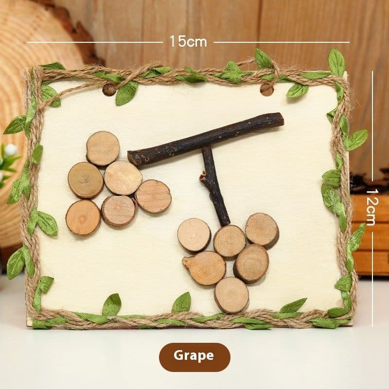 image-Arbor Day DIY Natural Branches Handmade Wooden Art Wood Painting