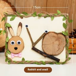 image-Arbor Day DIY Natural Branches Handmade Wooden Art Wood Painting
