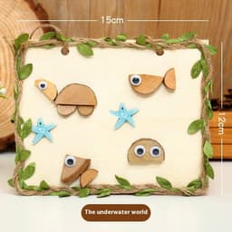 image-Arbor Day DIY Natural Branches Handmade Wooden Art Wood Painting
