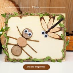 image-Arbor Day DIY Natural Branches Handmade Wooden Art Wood Painting