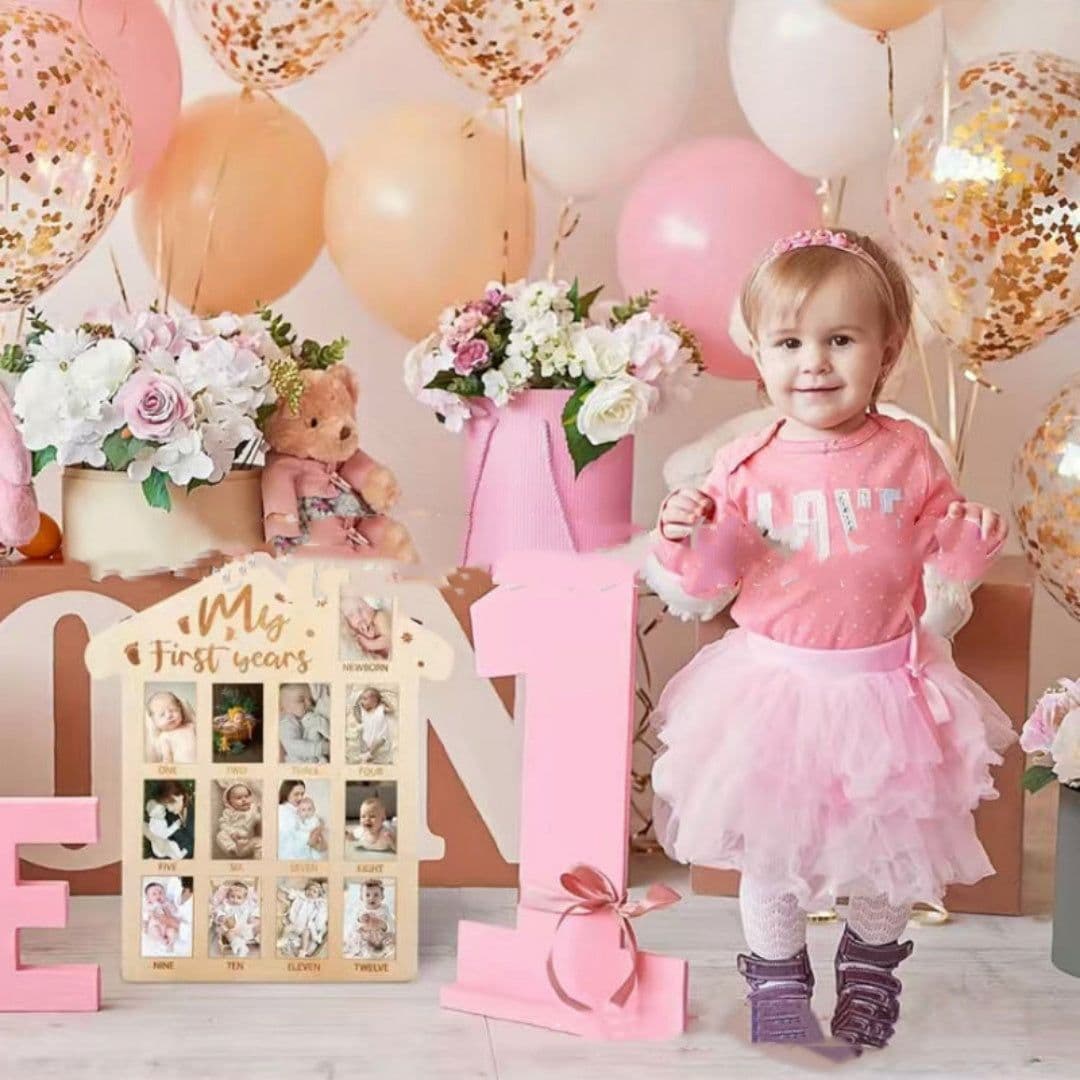 image-Wooden Baby Memorial Photo Frame Newborn