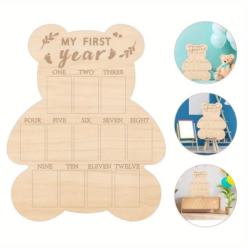 image-Wooden Baby Memorial Photo Frame Newborn