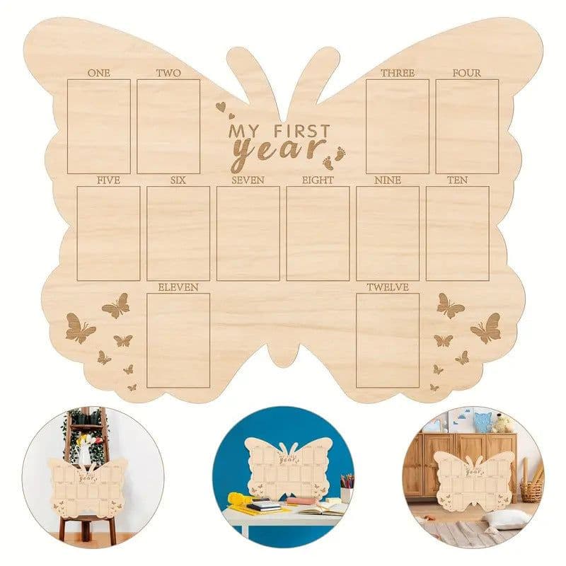 image-Wooden Baby Memorial Photo Frame Newborn
