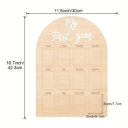 image-Wooden Baby Memorial Photo Frame Newborn