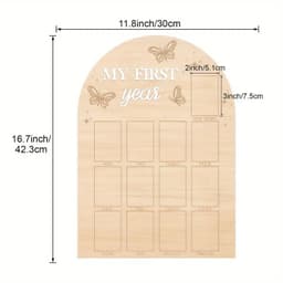 image-Wooden Baby Memorial Photo Frame Newborn