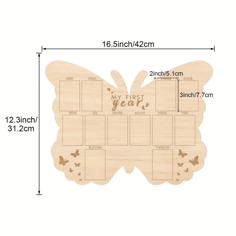 image-Wooden Baby Memorial Photo Frame Newborn