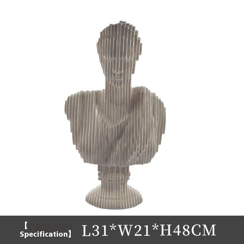 image-Modern Light Luxury Cut Female Character Art Sculpture Crafts Ornaments