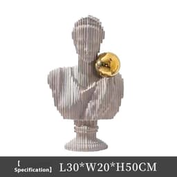image-Modern Light Luxury Cut Female Character Art Sculpture Crafts Ornaments