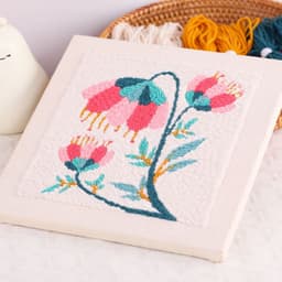 image-Embroidery Material Package Kit Handmade Diy Photo Frame Hanging Painting