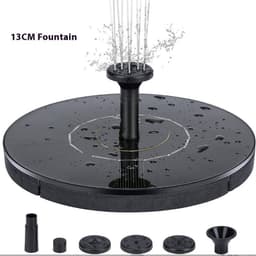 image-Solar Fountain Oxygen Rockery Water Garden Bird Bathtub Floating Fountain