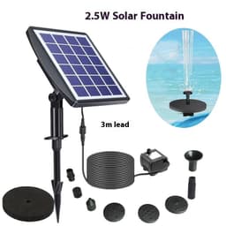 image-Solar Fountain Oxygen Rockery Water Garden Bird Bathtub Floating Fountain