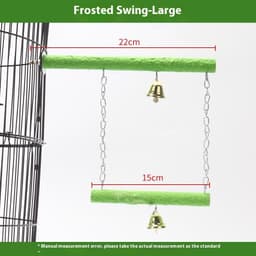 image-Parrot Solid Wood Stand Rod Swing Grinding Claw Toy
