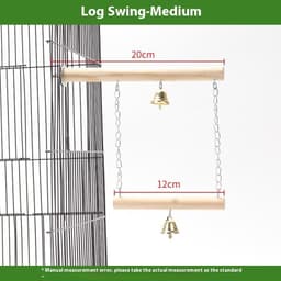 image-Parrot Solid Wood Stand Rod Swing Grinding Claw Toy