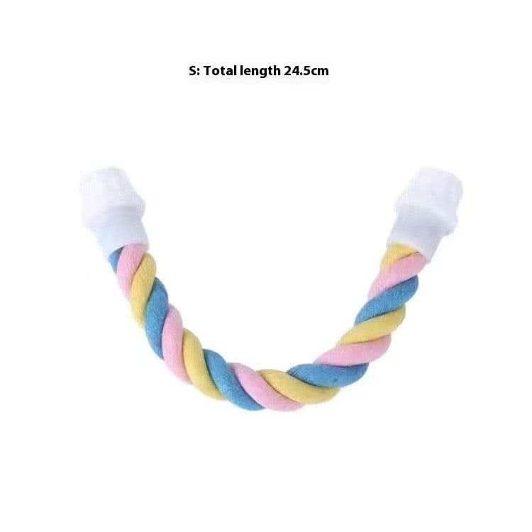 image-Climbing Cotton String Nibbling Relieving Stuffy Toy Bird