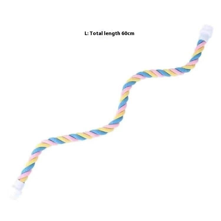 image-Climbing Cotton String Nibbling Relieving Stuffy Toy Bird