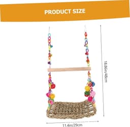 image-Parrot Toys Climbing Net Hammock Medium And Large Toy Bird Cage