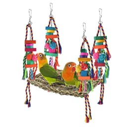 image-Parrot Toys Climbing Net Hammock Medium And Large Toy Bird Cage