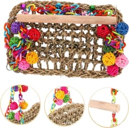 image-Parrot Toys Climbing Net Hammock Medium And Large Toy Bird Cage