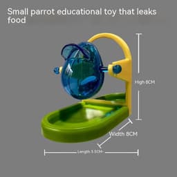 image-Parrot Food Leakage Toy Bird Cage Accessories