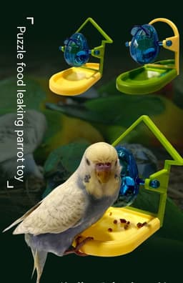 image-Parrot Food Leakage Toy Bird Cage Accessories