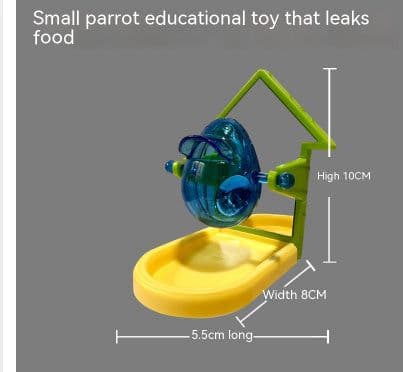 image-Parrot Food Leakage Toy Bird Cage Accessories