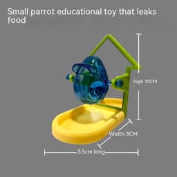 image-Parrot Food Leakage Toy Bird Cage Accessories