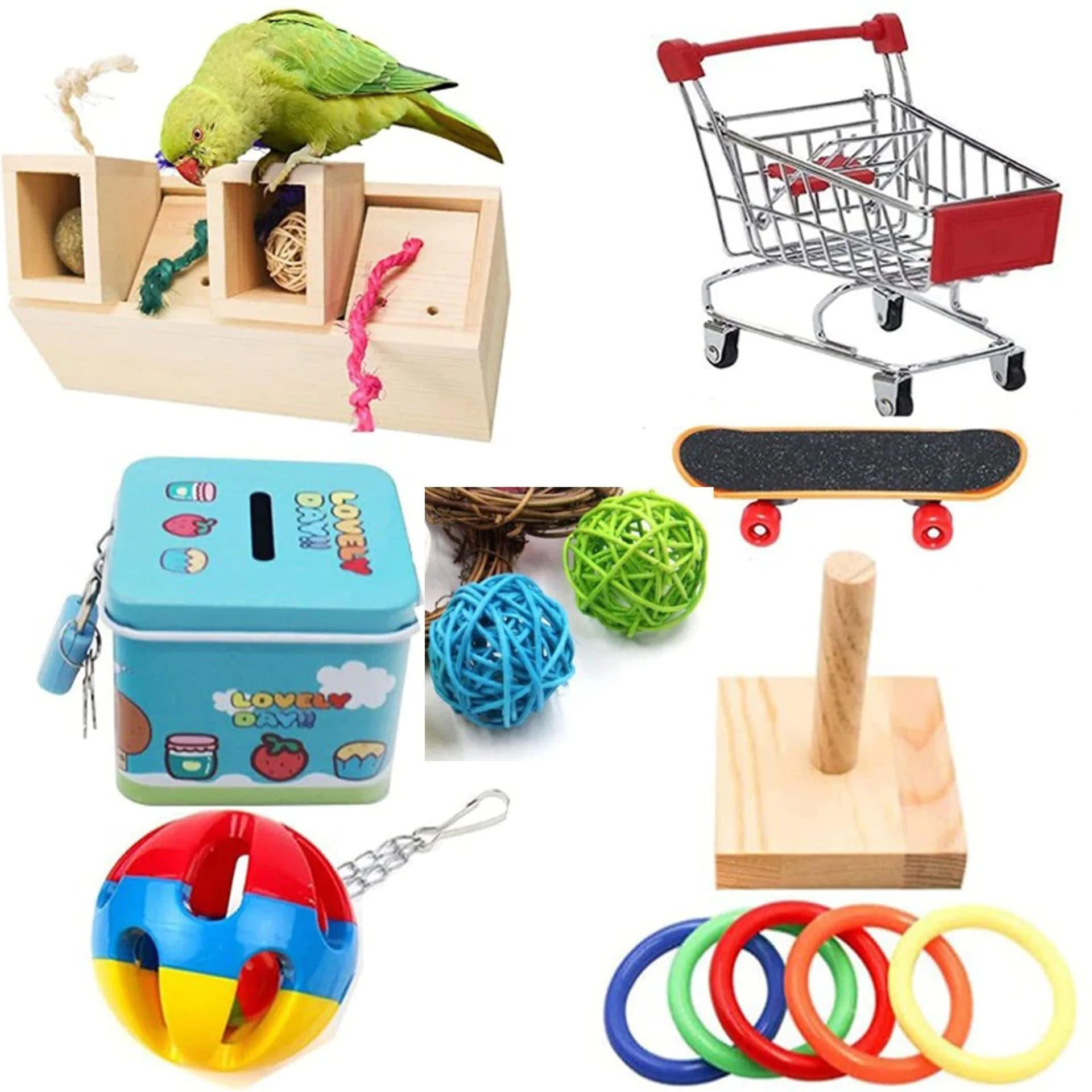 image-Parrot Toy Bird Supplies Supplies Puzzle Training