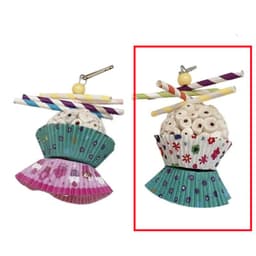 image-Parrot Toy Bird Edible Soft Ball Shredding Toy Relieving Boredom Chewing Bite Toy