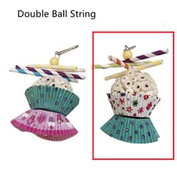 image-Parrot Toy Bird Edible Soft Ball Shredding Toy Relieving Boredom Chewing Bite Toy