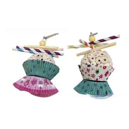 image-Parrot Toy Bird Edible Soft Ball Shredding Toy Relieving Boredom Chewing Bite Toy