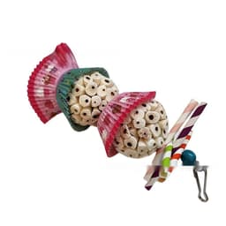 image-Parrot Toy Bird Edible Soft Ball Shredding Toy Relieving Boredom Chewing Bite Toy