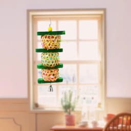 image-Parrot Supplies Bird Toy Rattan Woven Paper Silk Wood Gnawing Skewers