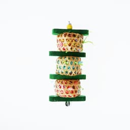 image-Parrot Supplies Bird Toy Rattan Woven Paper Silk Wood Gnawing Skewers